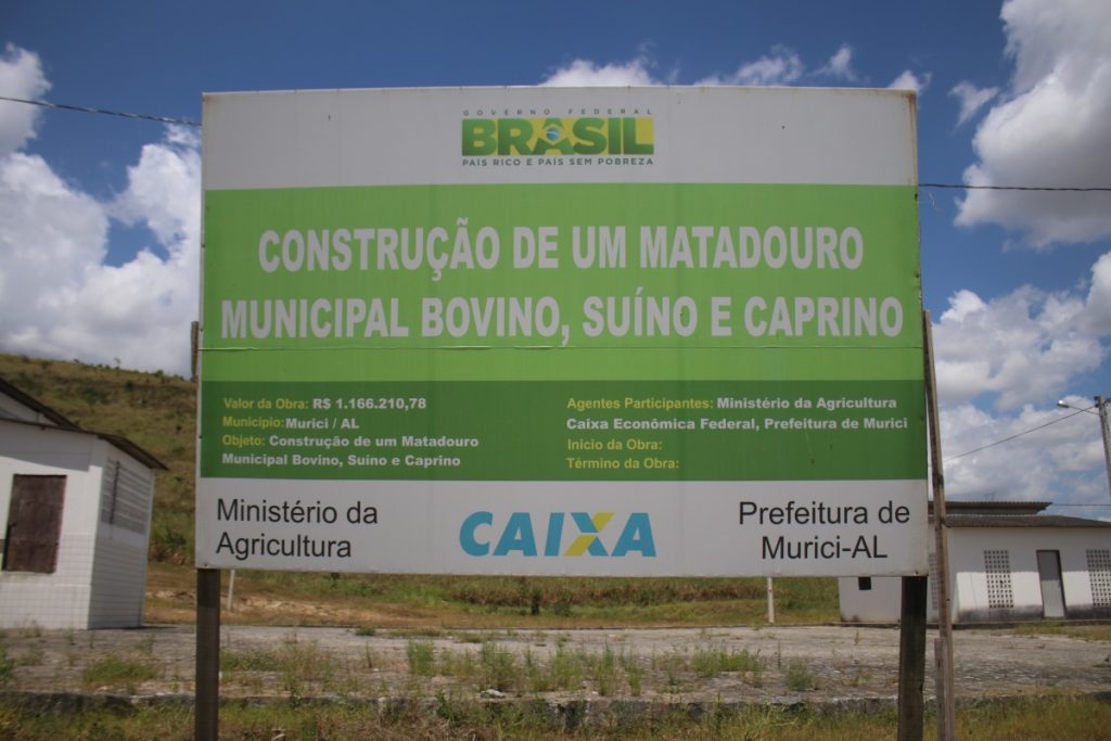 Local onde seria construído o matadouro publico em Murici (imagem-Br104)