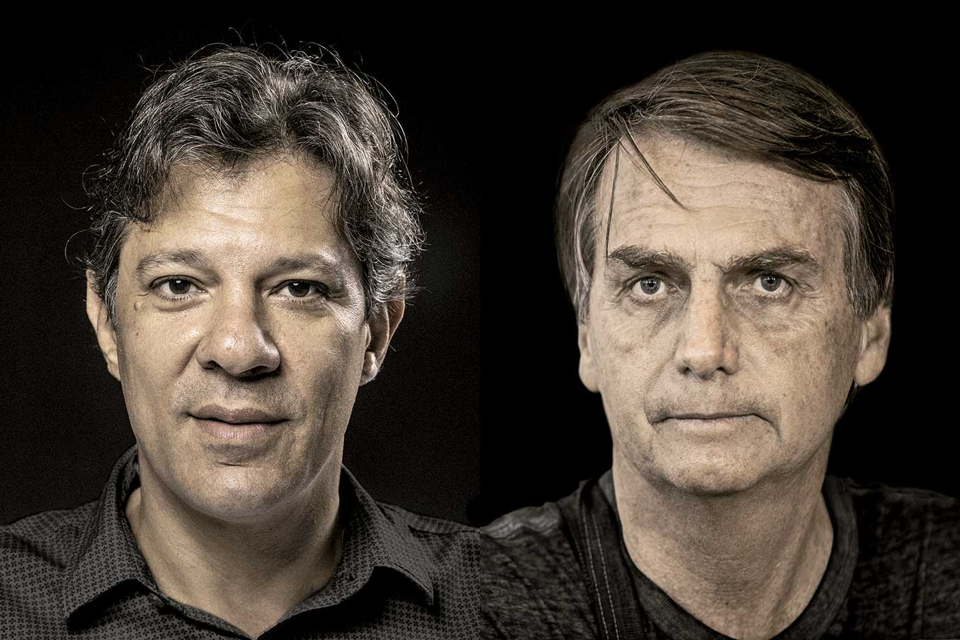 Fernando Haddad e Jair Bolsonaro