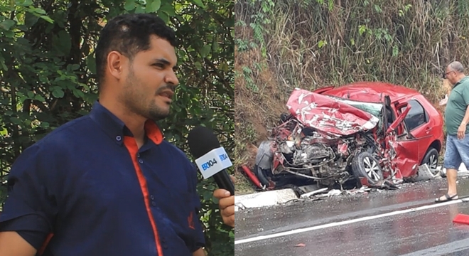Vítima concedeu entrevista ao Portal BR104, ainda na manhã de hoje, sobre outro acidente ocorrido no município de Branquinha (Crédito: Arquivo Pessoal)