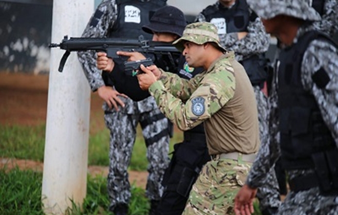 Militares ministram instruções em curso de nivelamento da Senasp (Crédito: Assessoria)