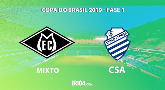 CSA encara a equipe do Mixto de Mato Grosso pela Copa do Brasil (Créditos: Imagem - Br104)