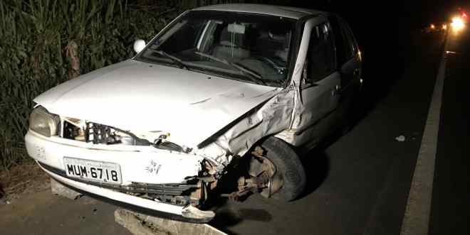 Idoso embriagado colide em veículo com 5 pessoas da mesma família na BR-104 e União [Imagem: Izael Nascimento - BR1-4]