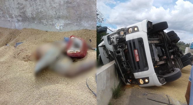 Corpo de Bombeiros (CB) foi acionado, mas a vítima não resistiu aos ferimentos em morreu no local (Crédito: Reprodução/WhatsApp)