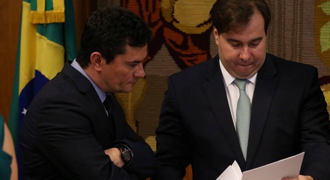 Sérgio Moro e Rodrigo Maia (Crédito: Google Imagens)