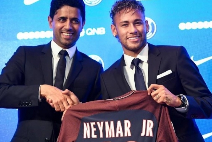 O presidente do PSG é o responsável por levar Neymar para o clube (Créditos: Reprodução/Internet)