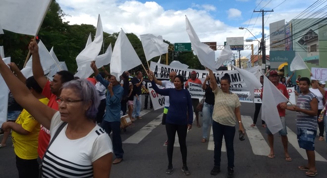 Além do bloqueio dos R$ 6,7 bi, os manifestantes pedem isenção no laudo que está sendo concluído pela CPRM (Crédito: Reprodução)