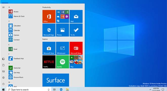 Nova atualização do windows 10 (Créditos: Reprodução/Microsoft) 