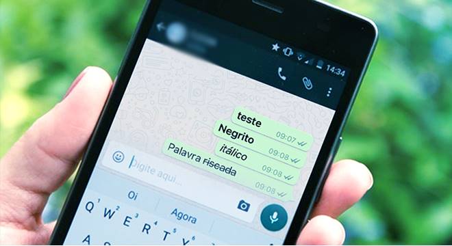 WhatsApp: como colocar itálico, riscado, sublinhado ou negrito no app