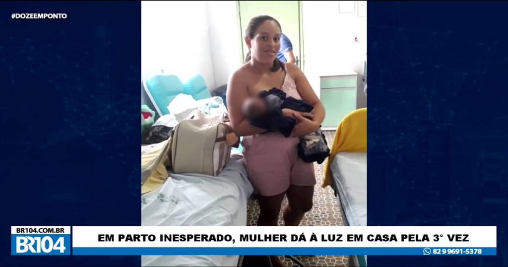 Em parto inesperado, mulher dá à luz dentro de casa em União