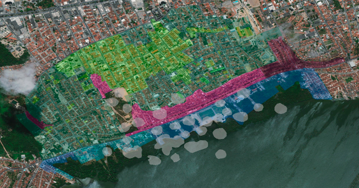 O documento, validado pelo Serviço Geológico do Brasil (CPRM), foi divido por setores e cores que definem cada intensidade do problema — © Divulgação
