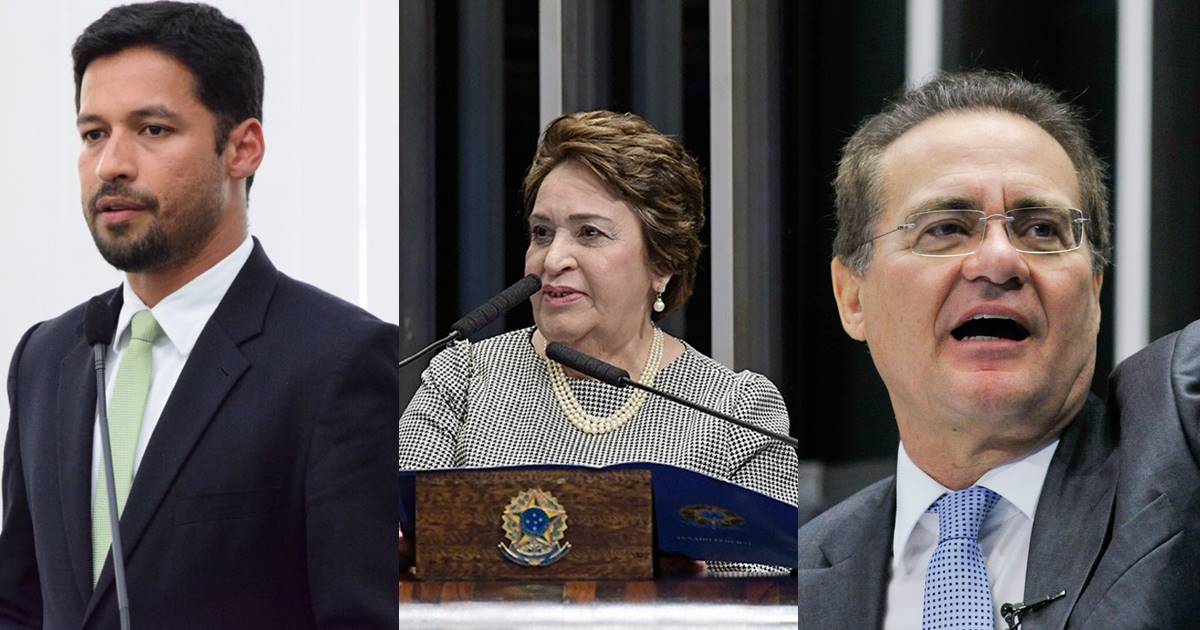 Os senadores Rodrigo Cunha (PSDB) e Renilde Bulhões (PROS), que tomou posse em decorrência de licença de Fernando Collor (PTC), votaram a favor da MP — © Reprodução