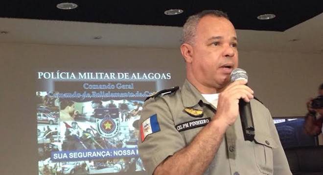Coronel Marcus Aurélio Pinheiro foi afastado do comando-geral da PM de Alagoas em 2014 — © Natália Souza
