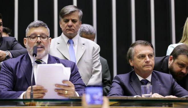 Alexandre Frota e o presidente Jair Bolsonaro — © Michel Jesus