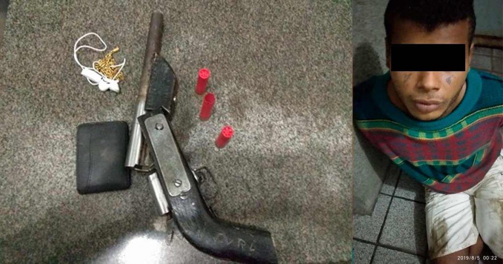 Polícia prende jovem com arma e munições em União dos Palmares
