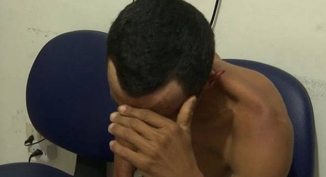 Em depoimento, Damião Trajano da Silva, de 42 anos, disse que não tinha a intensão de matar a criança — © Reprodução/TV Pajuçara