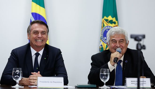 Jair Bolsonaro e Marcos Pontes —  © Carolina Antunes