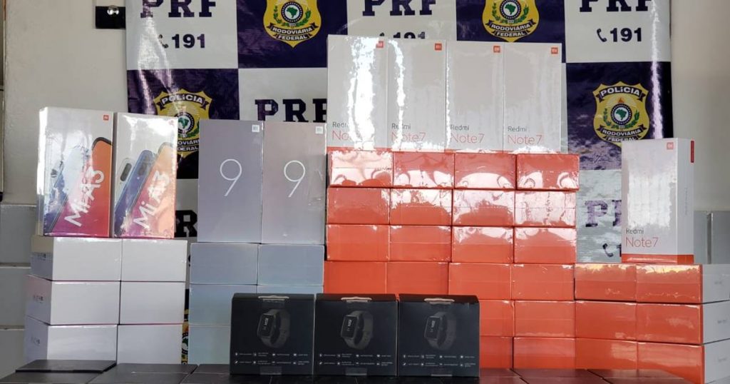 PRF apreende R$ 70 mil em mercadoria sem nota fiscal
