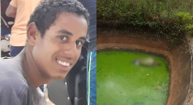 A cisterna em que o jovem José Paulo Barbosa da Silva foi achado fica no sítio Xexéu, próximo da casa dele — © Reprodução