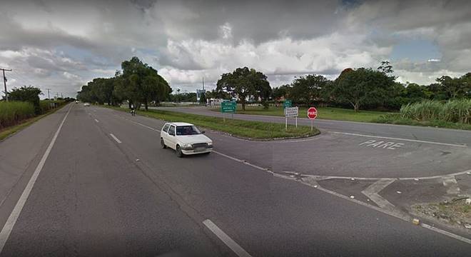 Acidente aconteceu na BR-104, no município de Rio Largo — © Google Maps