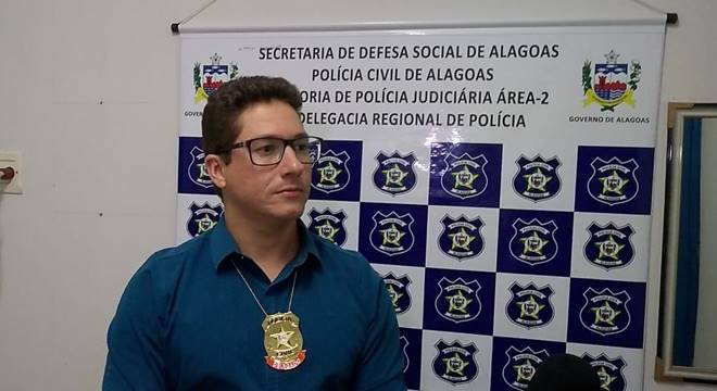 Delegado Igor Diego, titular do 91° Distrito Policial de Porto Calvo — © Júnior Silva