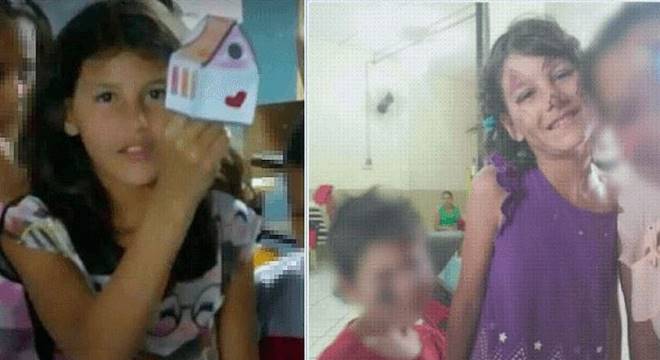 Raíssa Eloá Caparelli Dadona,, de 9 anos, estava com uma tira amarrada no pescoço. Caso está com a 5ª DHPP da Polícia Civil — © Reprodução