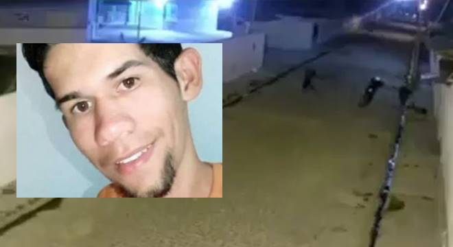 Câmera flagra jovem sendo morto e fuga dos suspeitos em São José da Tapera