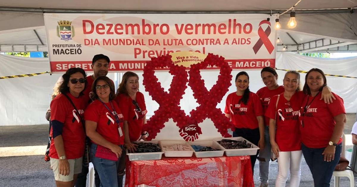SMS de Maceió lança campanha Dezembro Vermelho, mês de luta contra HIV/aids — © Ascom