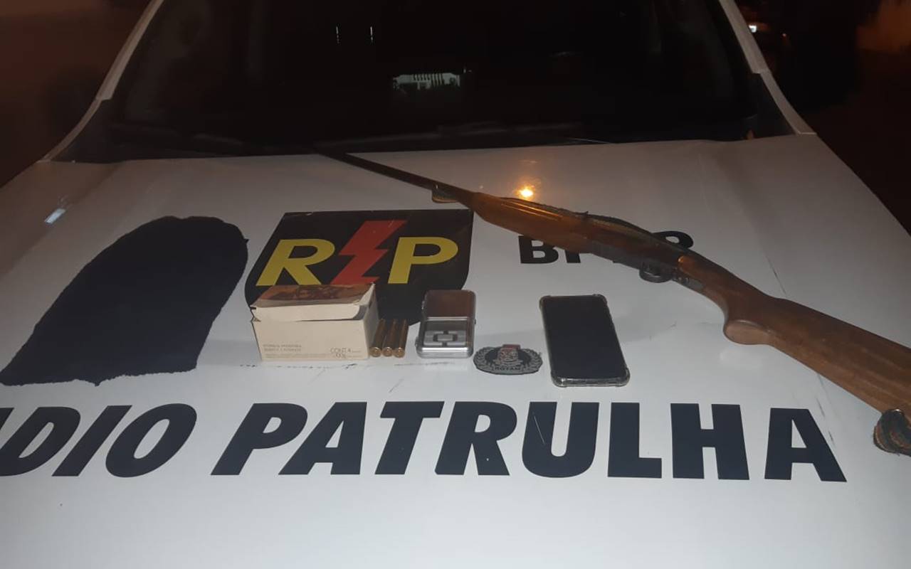 Armas de fogo que completam marca histórica foram apreendidas em União dos Palmares — © PM/AL