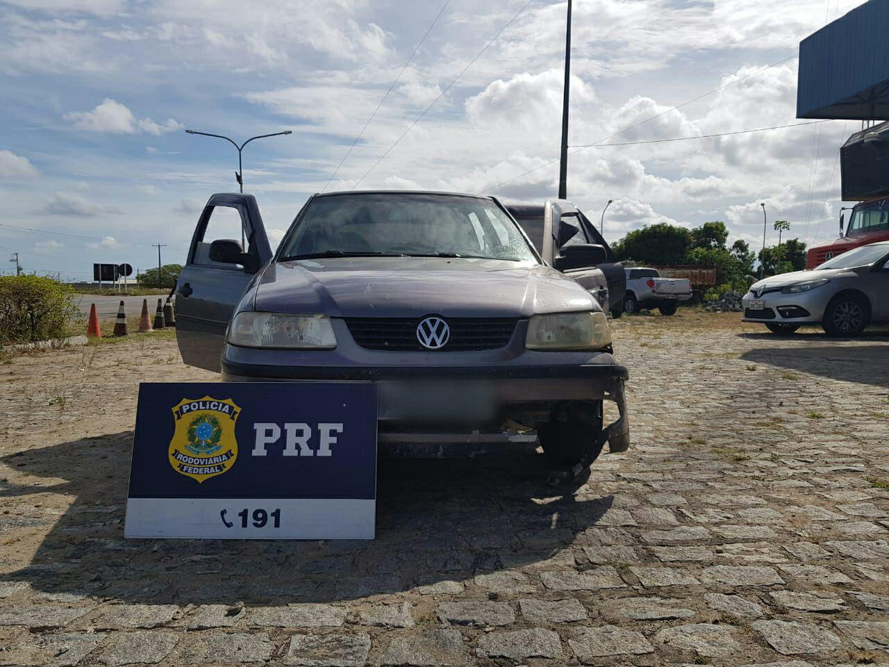 Veículo recuperado pela Polícia Rodoviária Federal — © Ascom/PRF