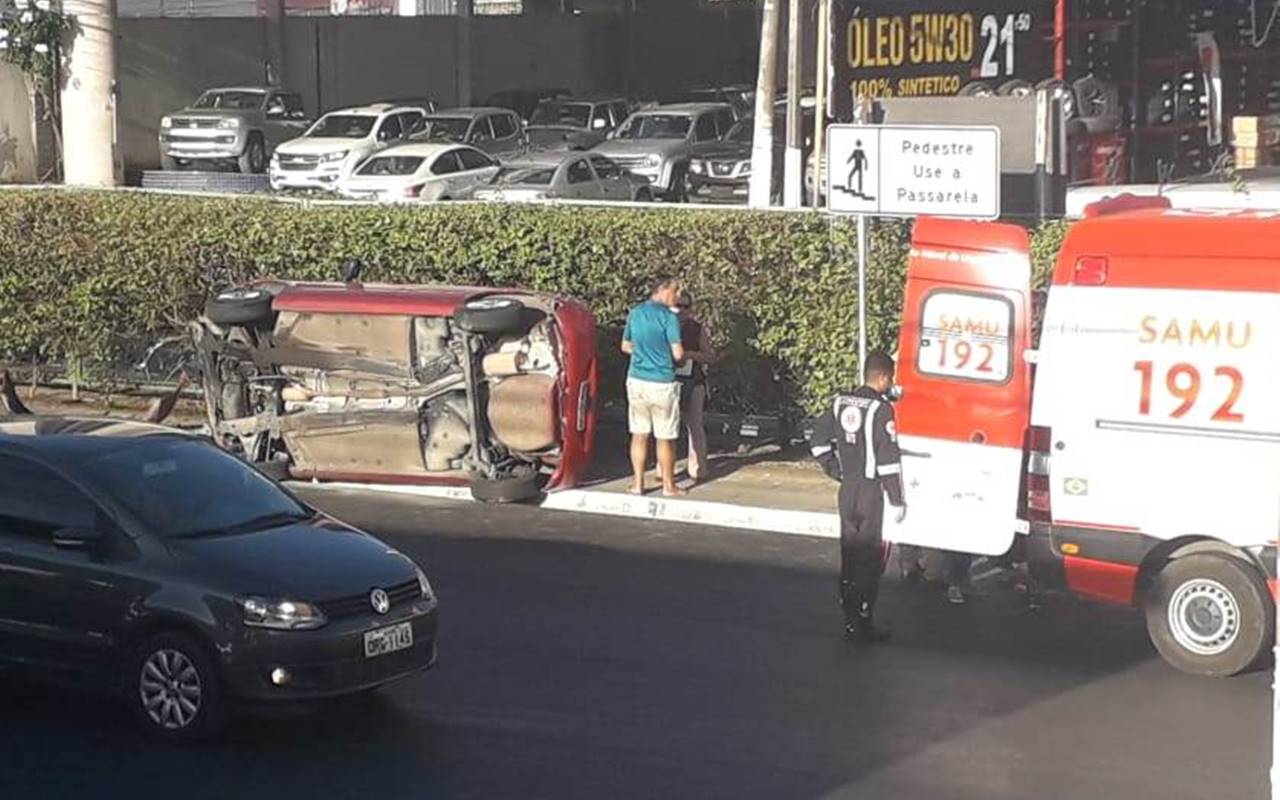 Acidente foi registrado nas imediações do CEPA — © Cortesia