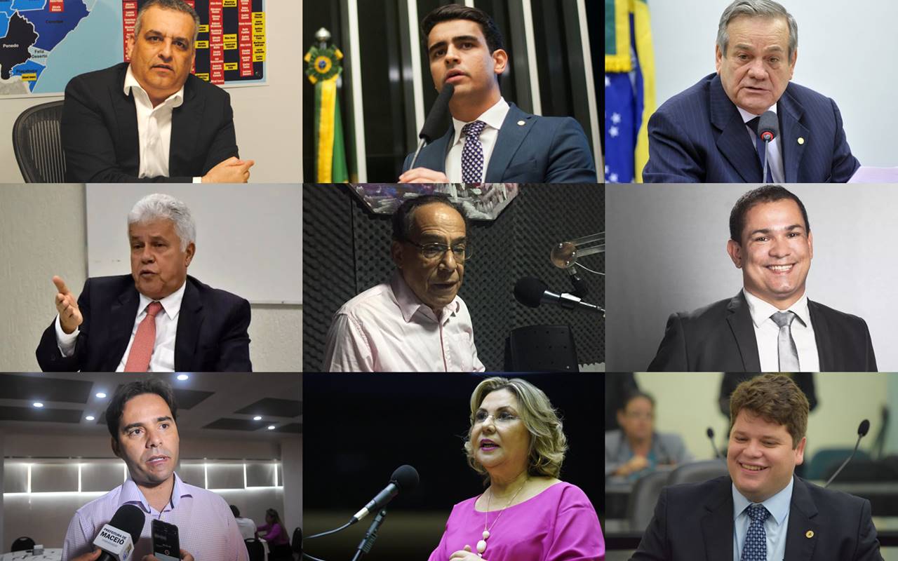 Candidatos cotados para disputar a Prefeitura de Maceió — © Reprodução/Internet