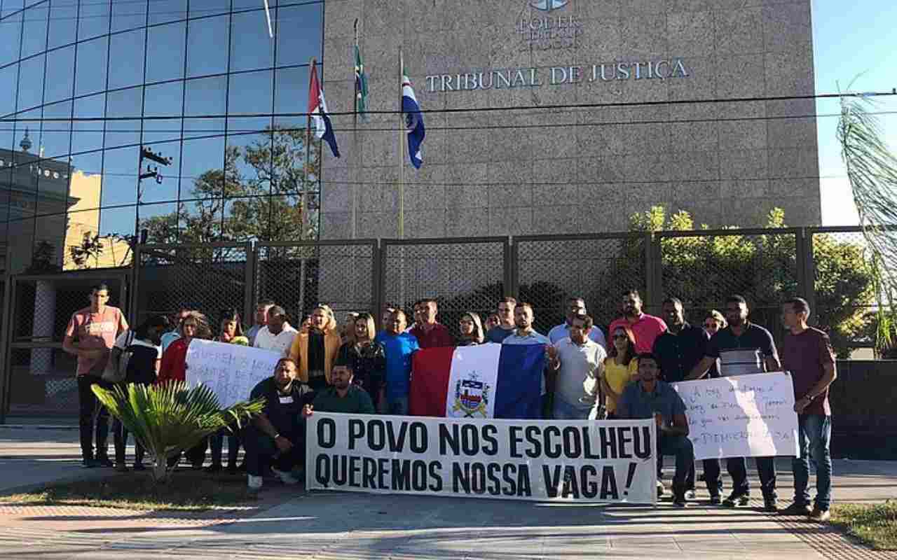Protesto dos conselheiros tutelares de Maceió