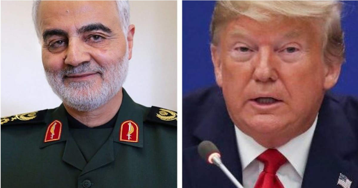 Qasem Soleimani e Donald Trump — © Reprodução 