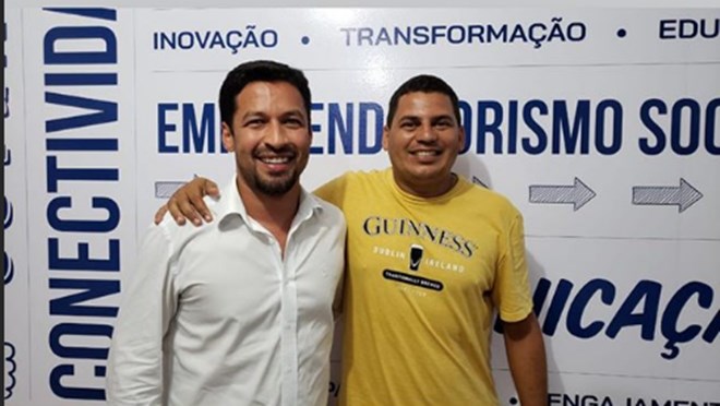 Senador Rodrigo Cunha e vereador Cajú