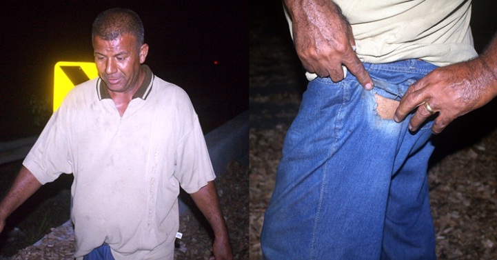 Condutor ficou preso no cinto de segurança enquanto era arrastado no asfalto — © AlagoasNT