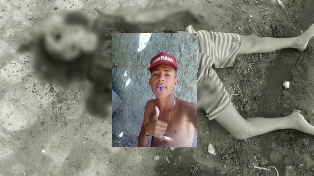 Jadson Dantas da Silva, de 16 anos, morto com diversas pedradas na região da cabeça — © Cortesia ao BR104