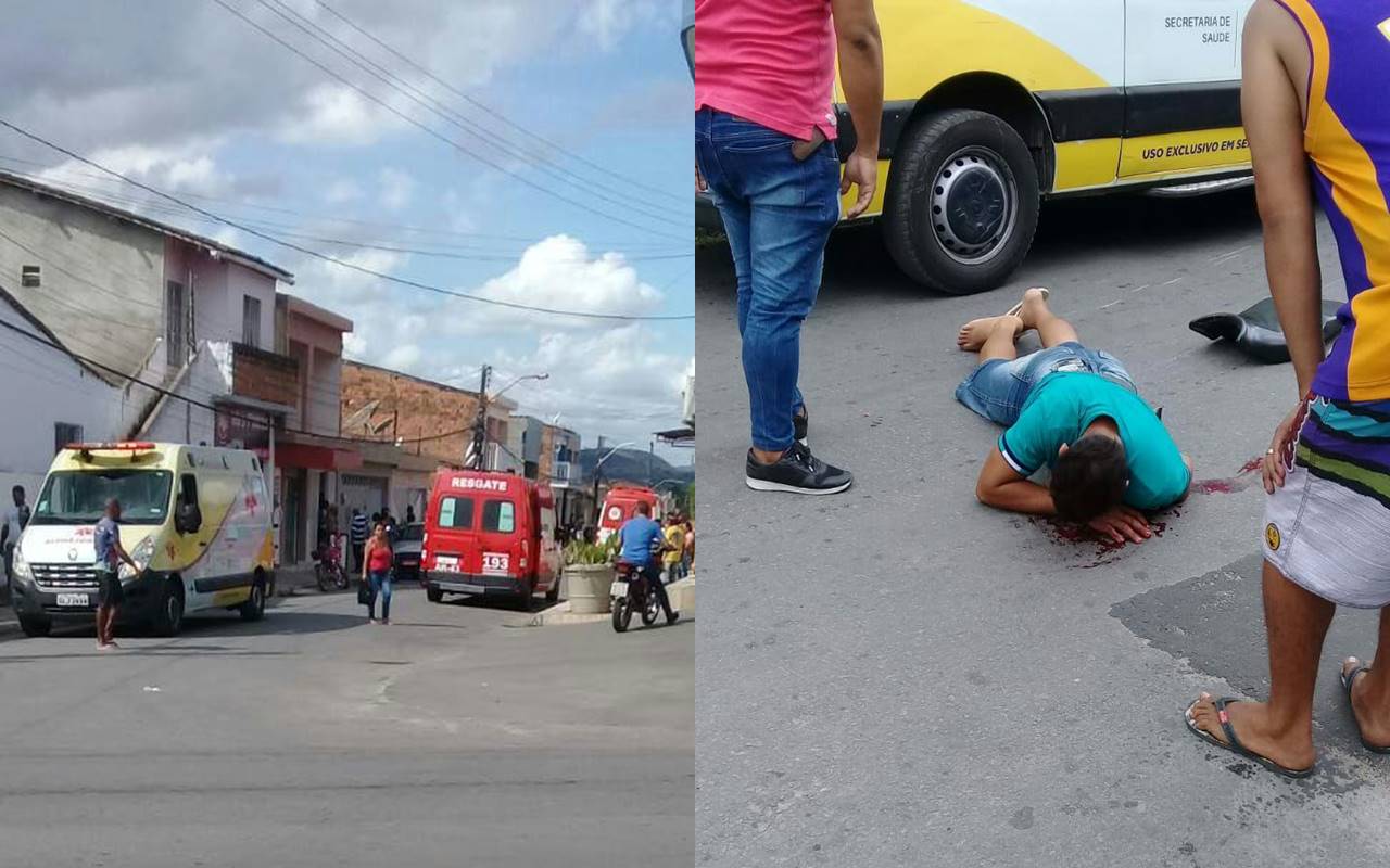 Colisão entre motos deixa duas pessoas feridas em União dos Palmares — © Cortesia ao BR104