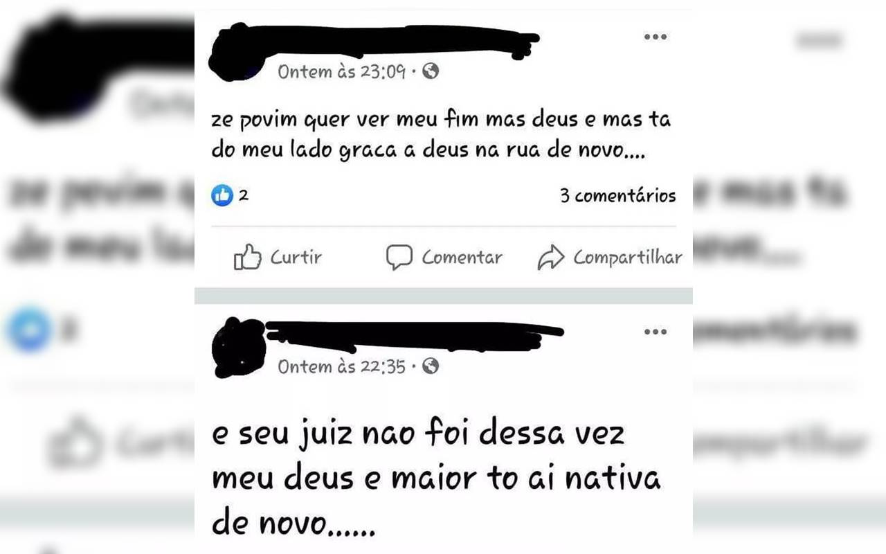 Mensagens postadas por adolescente — © Reprodução