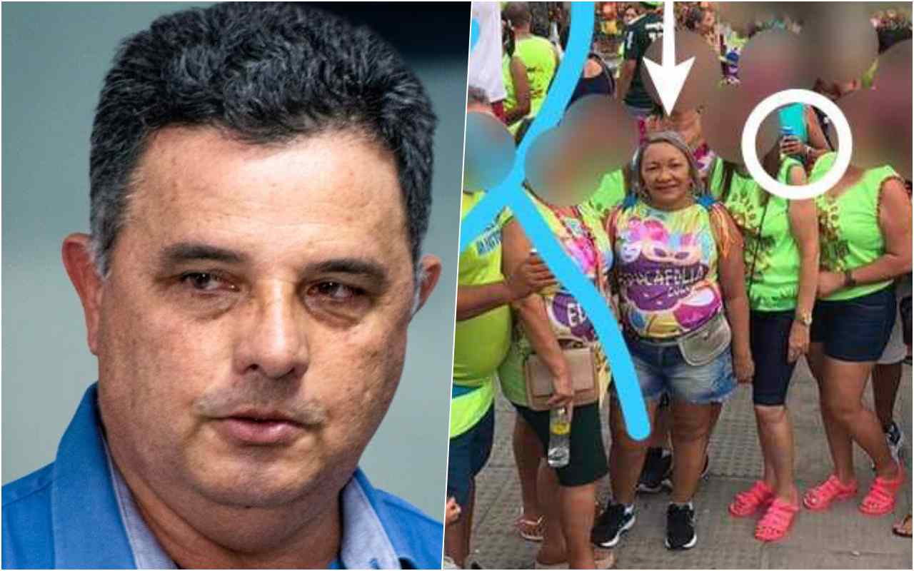 Prefeito Areski Freitas e secretária de educação, Maria Madalena