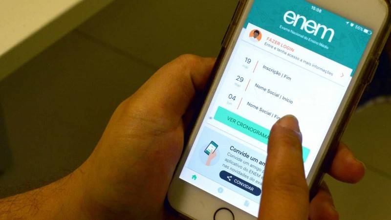 Cadastro do Enem - Reprodução