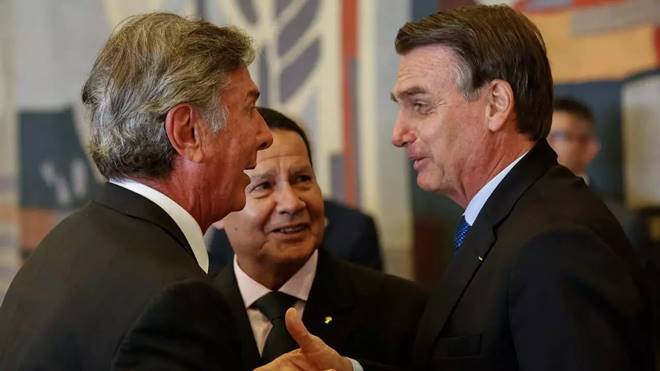 Fernando Collor, Mourão e Bolsonaro - @Reprodução
