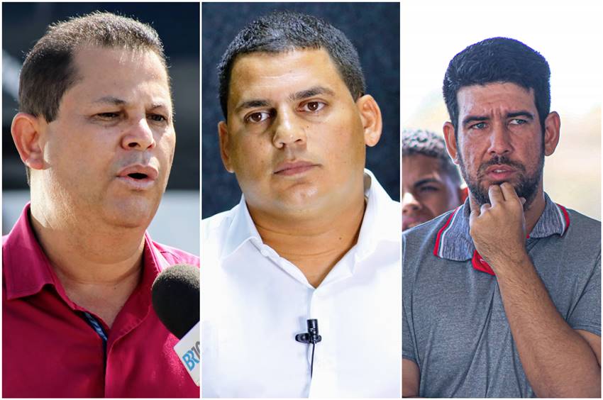 Vereadores Tita, Caju e Bruno Lopes