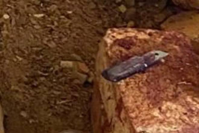 Estilete usado no crime — © Polícia Civil/Divulgação