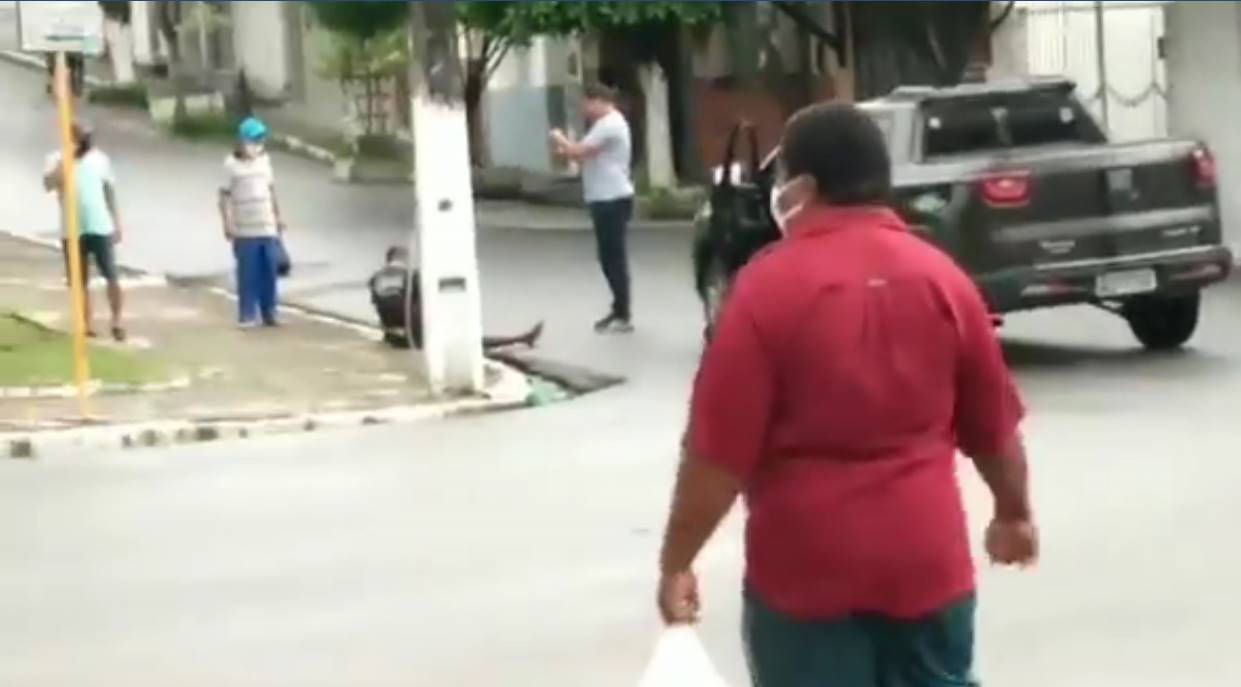 imagem após o acidente