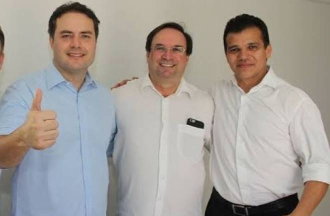 Foto: divulgação; Renan Filho, Luciano Barbosa e Ricardo Nezinho marido da candidata a vice na chapa de Luciano