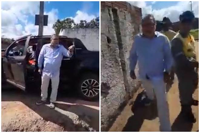 Vereador é flagrado agredindo trabalhadores em Murici