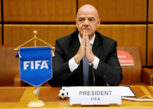 Presidente da FIFA Gianni Infantino — © Reprodução