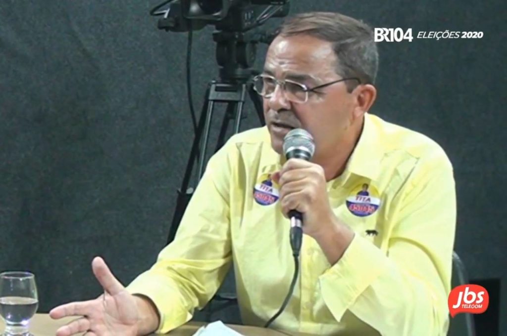 Tita do Sindicato foi o segundo entrevistado na sabatina do BR104 — © Reprodução