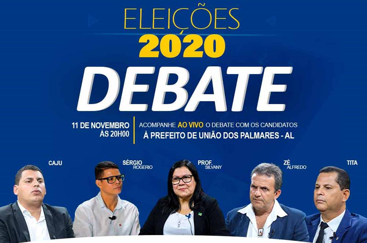 BR104 define regas para debate entre candidatos a prefeito de União dos Palmares — © Arte: BR104