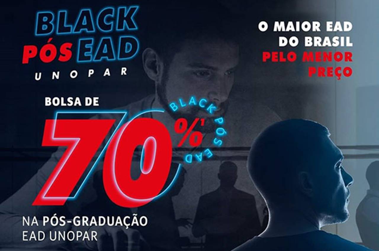 Black Pós Unopar — © Divulgação